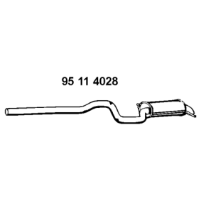 Endschalldämpfer von EBERSPÄCHER 95 11 4028