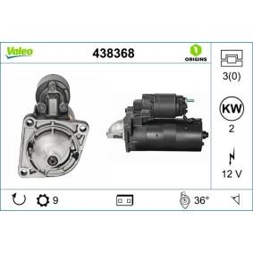 Köp Startmotor av VALEO 438368 till det låga priset 1606,40 kr