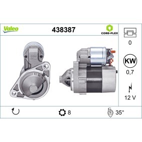 Köp Startmotor av VALEO 438387 till det låga priset 5813,66 kr