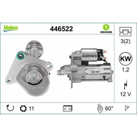 Köp Startmotor av VALEO 446522 till det låga priset 2380,63 kr