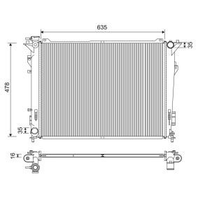 Achetez des Radiateur du moteur VALEO 701209 à prix pour 97,20 €