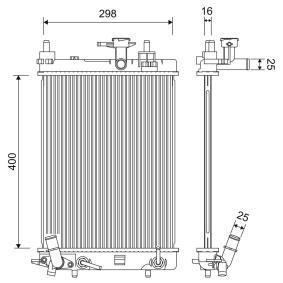 Achetez des Radiateur du moteur VALEO 701256 à prix pour 75,53 €