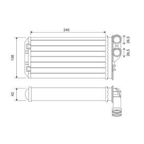 Acquista Scambiatore calore per riscaldamento abitacolo da VALEO 811503 a buon mercato per soli 28,27 €