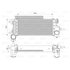 Köp Intercooler av VALEO 818667 till det låga priset 1467,51 kr