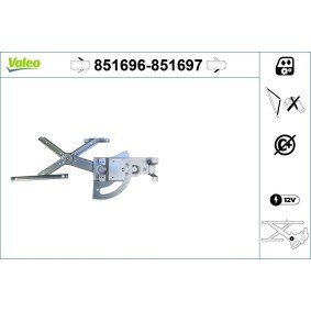 Compre Elevalunas de VALEO online para COMBO Mk II (C) Furgón/ranchera familiar (F25) a precios moderados