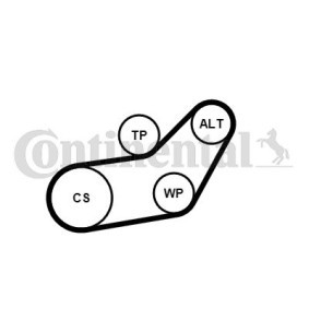 Acquista Pompa acqua + Kit cinghia Poly V da CONTITECH 6PK1045WP1 a buon mercato per soli 115,16 €