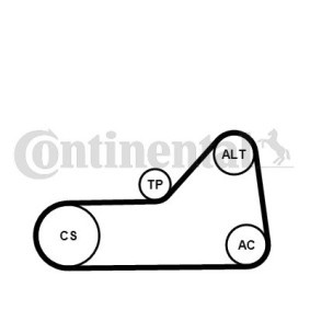 Acquista Pompa acqua + Kit cinghia Poly V da CONTITECH 6PK1153WP2 a buon mercato per soli 99,92 €