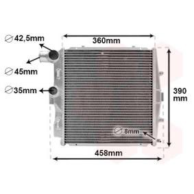 Achetez des Radiateur du moteur VAN WEZEL 74012704 à prix pour 462,24 €