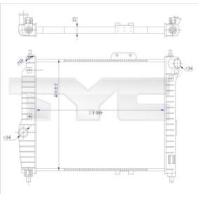 Kühler, Motorkühlung von TYC 706-0021-R
