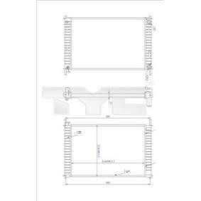 Achetez des Radiateur du moteur TYC 710-0030-R à prix pour 78,24 €
