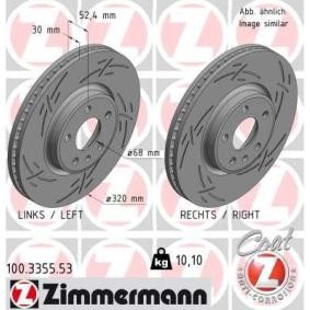 Comprar Disco de freno de ZIMMERMANN 100.3355.53 a bajo precio de 146,89 €