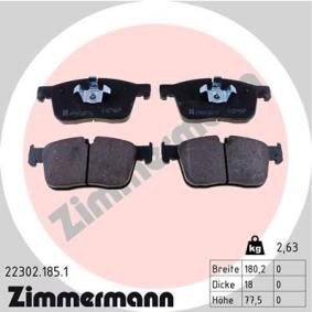 Köp Bromsbelägg av ZIMMERMANN 22302.185.1 till det låga priset 1110,62 kr