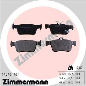 Comprar Juego de pastillas de freno de ZIMMERMANN 22429.150.1 a bajo precio de 48,69 €
