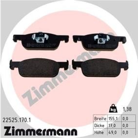 Comprar Juego de pastillas de freno de ZIMMERMANN 22525.170.1 a bajo precio de 39,40 €