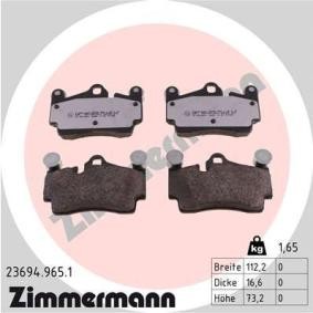 Comprar Juego de pastillas de freno de ZIMMERMANN 23694.965.1 a bajo precio de 137,81 €