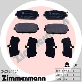 Comprar Juego de pastillas de freno de ZIMMERMANN 24298.140.1 a bajo precio de 48,69 €