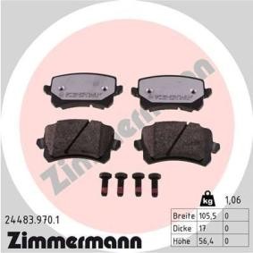 Comprar Juego de pastillas de freno de ZIMMERMANN 24483.970.1 a bajo precio de 72,18 €