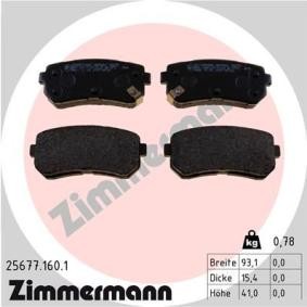 Köp Bromsbelägg av ZIMMERMANN 25677.160.1 till det låga priset 505,73 kr