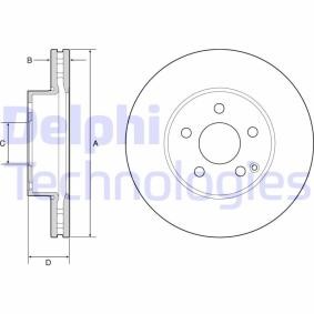 Köp Bromsskiva av DELPHI BG4945C till det låga priset 656,72 kr
