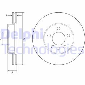 Compre Disco de travão da DELPHI BG4963C a um preço baixo por 33,60 €