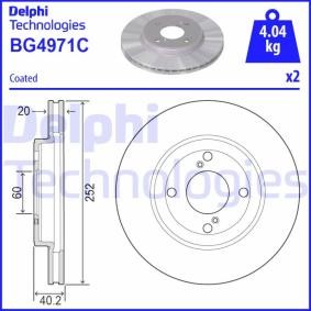 Compre Disco de travão da DELPHI BG4971C a um preço baixo por 26,34 €