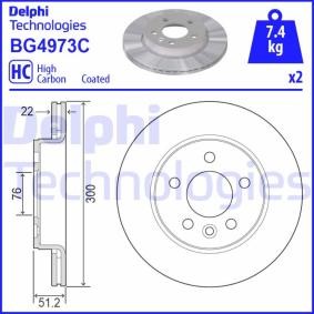 Comprar Disco de freno de DELPHI BG4973C a bajo precio de 54,34 €