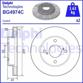 Osta Jarrulevy DELPHI:llä BG4974C edullisesti hintaan 35,83 €