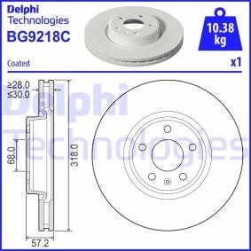 Bremsscheibe von DELPHI