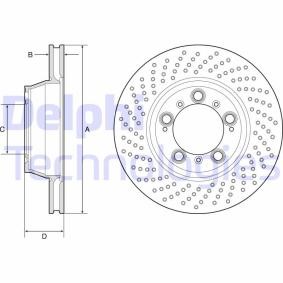 Compre Disco de travão da DELPHI BG9225C a um preço baixo por 69,07 €