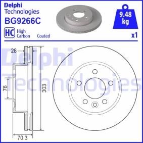 Comprar Disco de freno de DELPHI BG9266C a bajo precio de 62,75 €