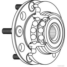 Achetez des Kit de roulement de roue HERTH+BUSS JAKOPARTS J4715027 à prix pour 140,57 €
