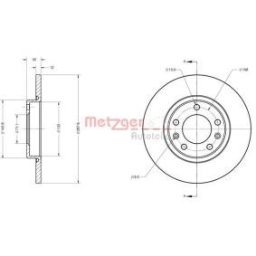 Bremsscheibe von METZGER 6110815