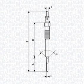 Köp Glödstift av MAGNETI MARELLI 062900136304 till det låga priset 274,26 kr