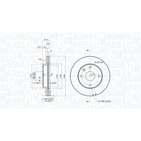Comprar Disco de freno de MAGNETI MARELLI 360406057001 a bajo precio de 100,70 €