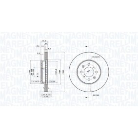 Køb Bremseskive af MAGNETI MARELLI 360406059801 til den lave pris 847,80 DKK