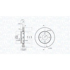 Köp Bromsskiva av MAGNETI MARELLI 360406069001 till det låga priset 1285,62 kr