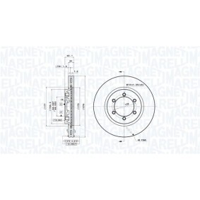 Comprar Disco de freno de MAGNETI MARELLI 360406071301 a bajo precio de 137,47 €
