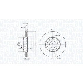Bremsscheibe 360406153101 von MAGNETI MARELLI günstig für 104,22 € online kaufen