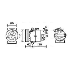 Kjøp AC-kompressor av AVA COOLING SYSTEMS DNAK390 til den lave prisen 7180,40 NOK