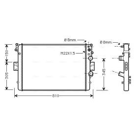 Achetez des Radiateur du moteur AVA COOLING SYSTEMS IVA2043 à prix pour 99,08 €