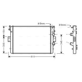 Achetez des Radiateur du moteur AVA COOLING SYSTEMS IVA2049 à prix pour 184,80 €