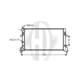 Achetez des Radiateur du moteur DIEDERICHS DCM3913 à prix pour 86,20 €