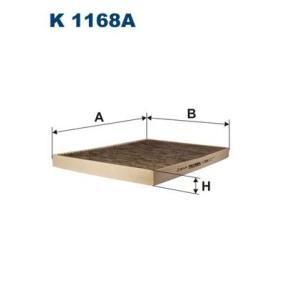 Achetez des Filtre d'habitacle FILTRON K 1168A à prix pour 16,93 €