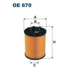 Achetez des Filtre à huile FILTRON OE 670 à prix pour 5,60 €