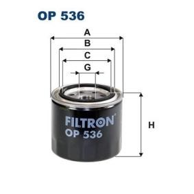 Achetez des Filtre à huile FILTRON OP 536 à prix pour 7,51 €