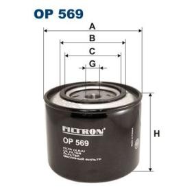 Achetez des Filtre à huile FILTRON OP 569 à prix pour 15,07 €