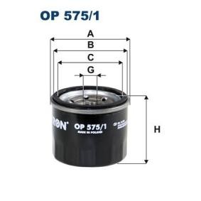 Comprar Filtro de aceite de FILTRON OP 575/1 a bajo precio de 8,42 €