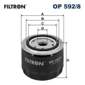 Achetez des Filtre à huile FILTRON OP 592/8 à prix pour 12,88 €