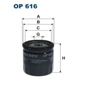 Köp Oljefilter av FILTRON OP 616 till det låga priset 103,99 kr
