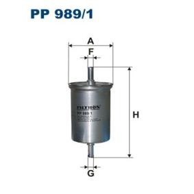 Comprar Filtro combustible de FILTRON PP 989/1 a bajo precio de 17,46 €